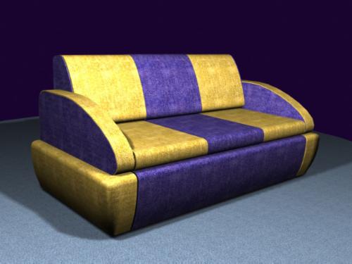 3D Sofa - This is a smooth and soft sofa to reduce our body stress..