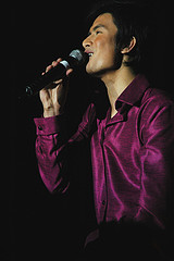 Christian - Christian in a a silk clothe.. In the concert of Kuh LEdesma in Chicago