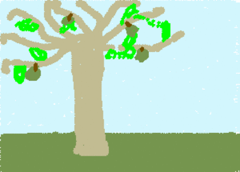 Fruit Tree - an animted picture of a fruit tree