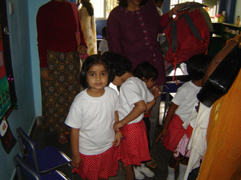Aditi and her school - School