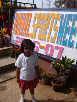 Aditi and her school - school