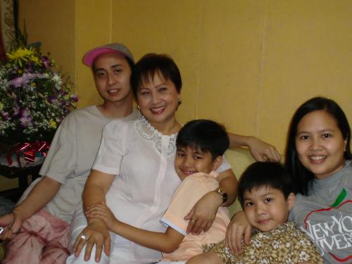 My Family - Taken 2 years ago, with my daughter, son and grandsons.