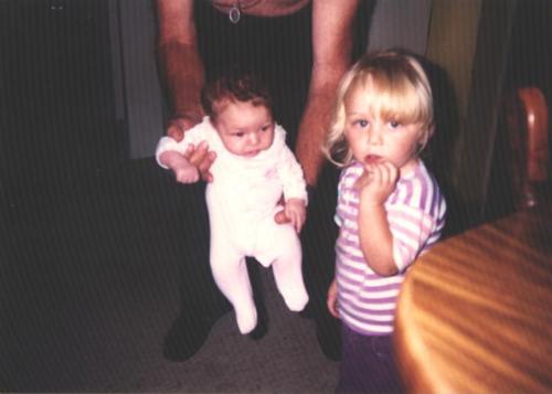 samantha and jackie - this is a picture of my daughters when they were little
