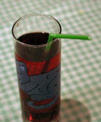 drinking straw - a drinking straw in a glass