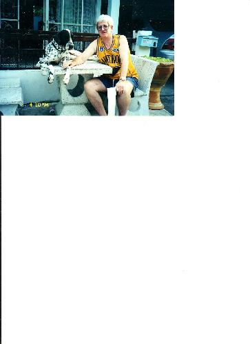Arnie and me. - Arnie's favorite spot.