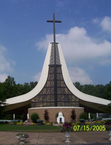 Our Lady of Sorrows, Bellview Ohio - this is the outside chapel at the shrine of Our Lady of Sorrows in Bellview Ohio