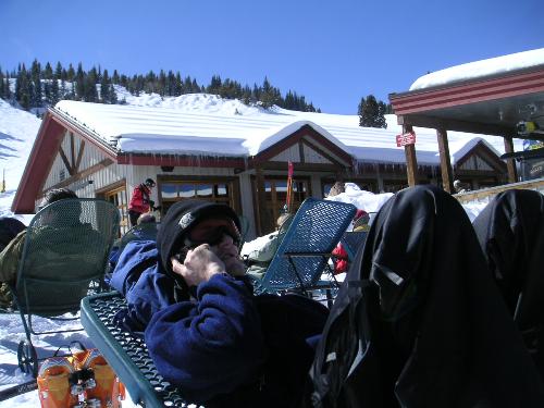 on the slopes with a cell phone - Put it down!! We can all live a day wthout our cell phones