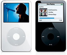 The Ipod video  - The ipod video has a capacity of 60 gb space ,Which will be able to play videos also