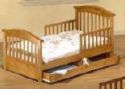 Toddler Bed - A wooden toddler bed