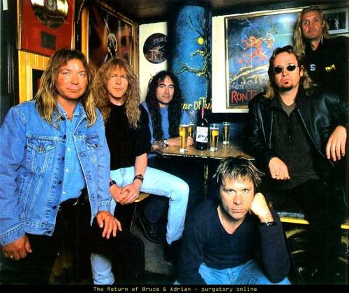 Iron Maiden - The members of the band Iron Maiden.