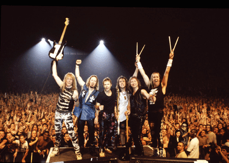Iron Maiden - The members saying Au Revoir.