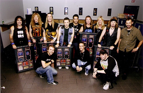 Iron Maiden - Iron Maiden with fans.
