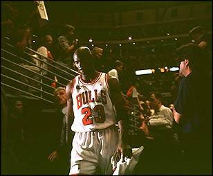 MJ's in NBA Finals 1998 Game 5 - Following Game 5 of the 1998 Finals,Michael would walk off the United Center floor for what proved to be the last time.