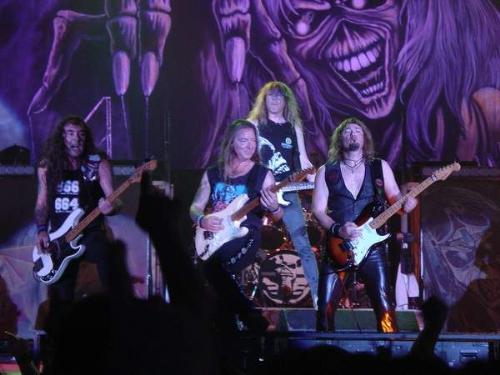 Iron Maiden - Maiden performing live.