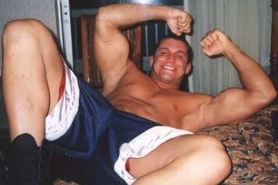 candid shot of Randy Orton - funny hehehe