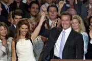 Arnold Schwarzenegger  - Arnold Schwarzenegger is supported by his wife in his political career.