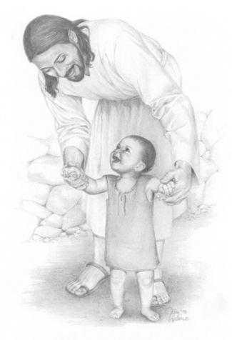 Pencil Sketch - Pencil Sketching is an art. Some believe it is inborn but to those i disagree. With practise and dedication one can give it a try. This picture shows Jesus depicting the well known fact of his love for innocent children. Those interested please upload more pencil sketches and tips and tricks on how to make them.