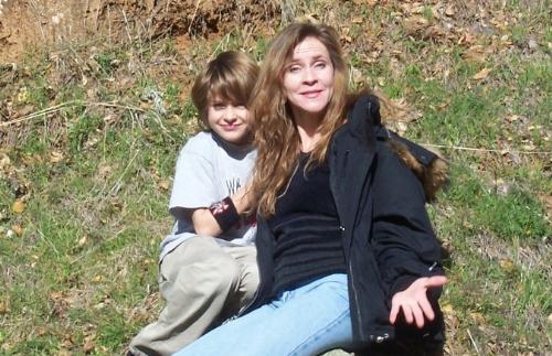 My son Ricky & Myself - 'Take the fricken picture already before I slide off this hillside!' Grassvalley Christmas Day '05