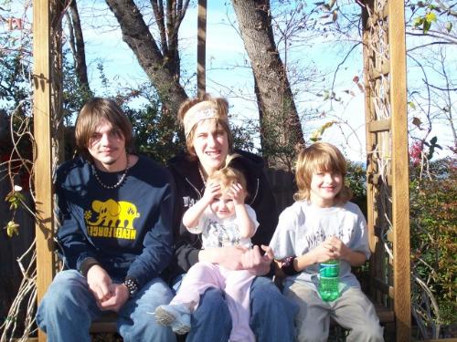Kids Christmas day, Grassvalley - Deric, Adam, Ricky and Lauren Christmas Day '05