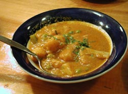 a photo of aloo matt - a photo of aloo mattar