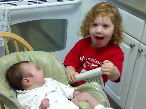 My daughters - My kiddos being silly