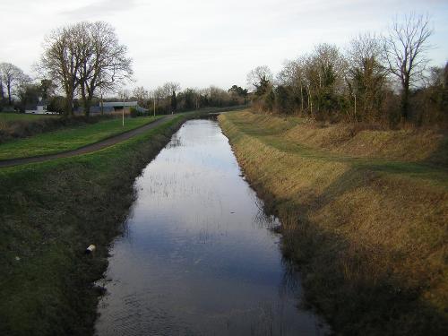 The canal - This is part of the royal Canal which runs past my uncles house. This is the first time in years that it has water in it as it is going to be opened up all the way to the Shannon.