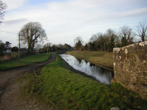 Another view down the canal - This is taken from our bridge down the canal, you can see how busy that road is haha, if it gets more than one car it's called 'rush-hour'!!