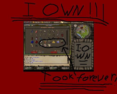 OWnage account - My lvl 92 runescape account thats right only 92!! and rich as hell.