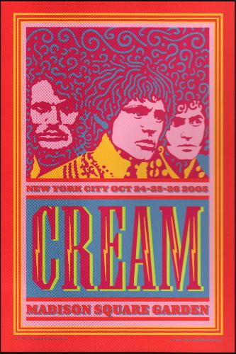 Cream NYC concert program - Cream concert program, NYC