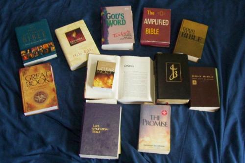 Bibles - many translations of GOD's word