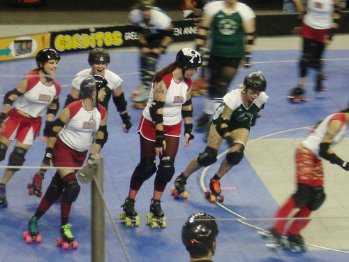 Roller derby - The big bad ladies of the roller derby.