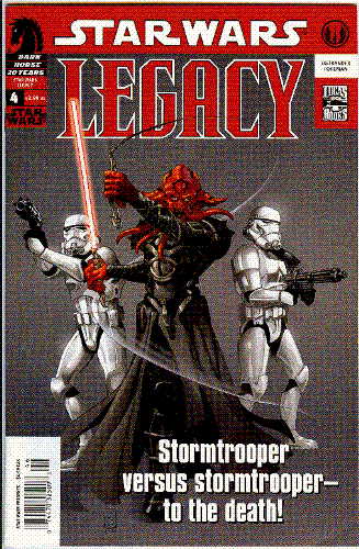 Number 4 in Star Wars Legacy Comic Series - This is the 4th issue of StarWars Legacy, a new comic series from DarkHorse.
