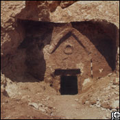 tomb - this the the tomb which they believe was once a tomb of Jesus and his family.