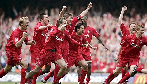 liverpool football club - Liverpool after winning against West Ham 2006