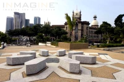 Kuala Lumpur Railway Station view - Kuala Lumpur Railway Station, view from National Mosque