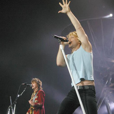 Bon Jovi - Bon Jovi performing live.one of the oldest bands still standing tall.