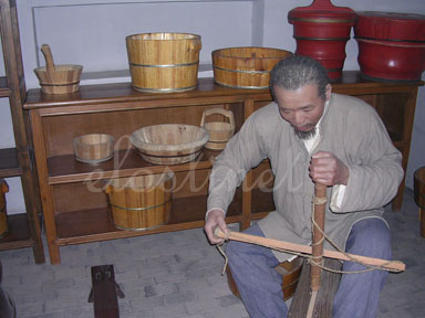 QiBao Traditional Culture Museum - This is a barrel working house.