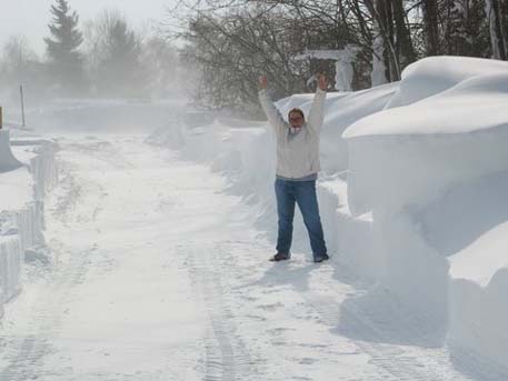 Snow in Oswego winter of 2007 - More winter snowfall results