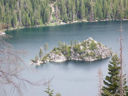 lake tahoe - This it the little island on lake tahoe. It has a great tea house on it:)