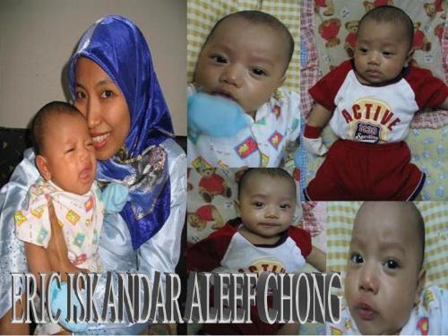 Different kind of faces - I've taken the photo while he's two months and can see his four different kind of faces there:D
