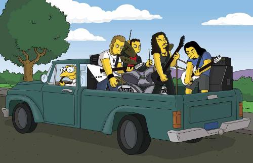 Metallica - Metallica in the animated series of Simpsons.