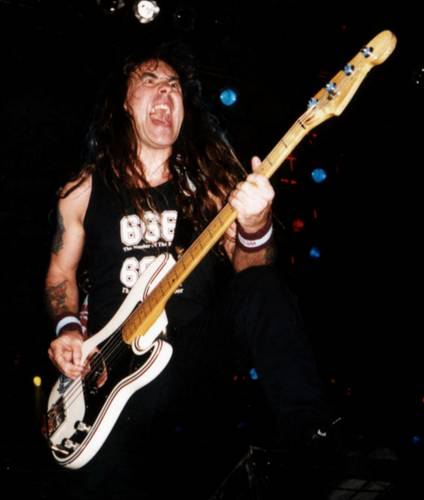 Iron Maiden - Steve Harris of the heavy metal band 'Iron Maiden'