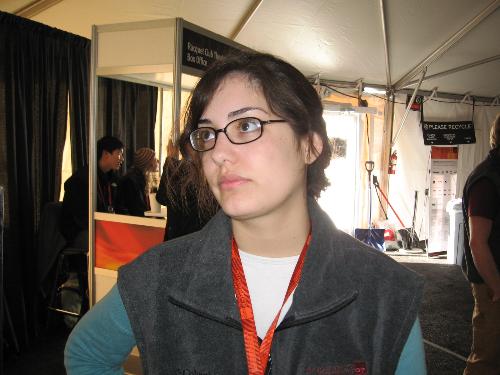 caro waiting in line - i'm waiting in line at the sundance film festival. waiting to see a movie called rocket science -- it comes out in august and was AMAZING. message me if you are interested in either -- volunteering at sundance or seeing rocket science!