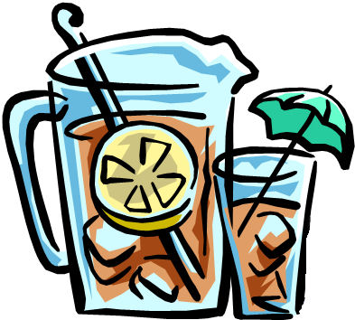 iced tea - clip art of iced tea