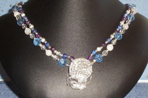 LaBella Luna Medallion - made with a Peter Stone, Jessica Galbreth pendant