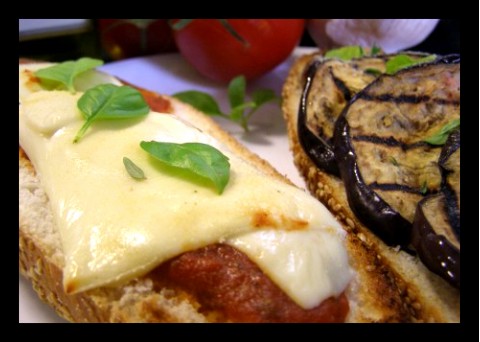 Vegan Epplant 'Parmesan' Sub - One of our favorite lunches!
