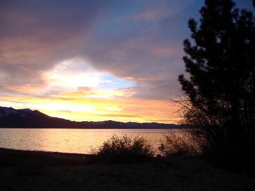 Sunset at the Lake - Sunset at my dads mountain house in Kings Beach, Californis