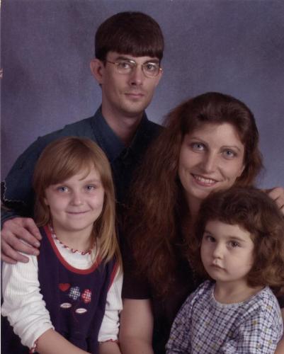 husband and family - my husband and 2 girl