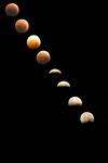 lunar eclipse - it is lunar eclipse. they are the stages of the moon that occur during the eclipse.