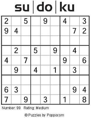 sudoku - a wonderful game of numbers